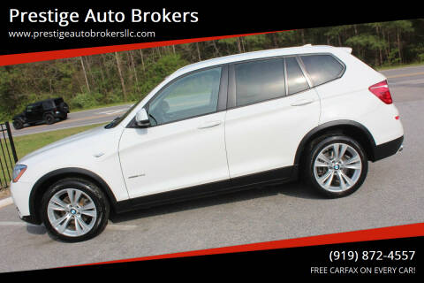 2015 BMW X3 for sale at Prestige Auto Brokers in Raleigh NC