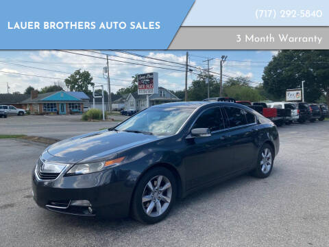 2012 Acura TL for sale at LAUER BROTHERS AUTO SALES in Dover PA