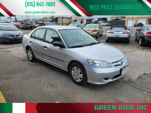 2004 Honda Civic for sale at Green Ride Inc in Nashville TN