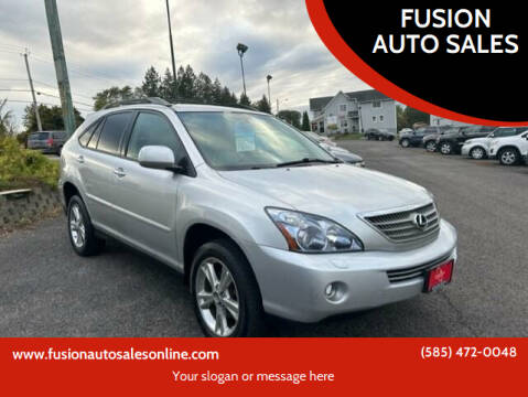 2008 Lexus RX 400h for sale at FUSION AUTO SALES in Spencerport NY