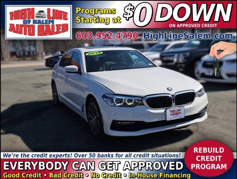 2018 BMW 5 Series for sale at High Line Auto Sales of Salem in Salem NH