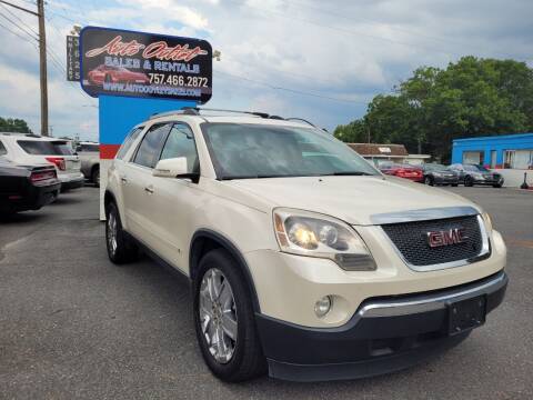 2010 GMC Acadia for sale at Auto Outlet Sales and Rentals in Norfolk VA
