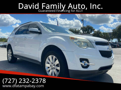 2011 Chevrolet Equinox for sale at David Family Auto, Inc. in New Port Richey FL