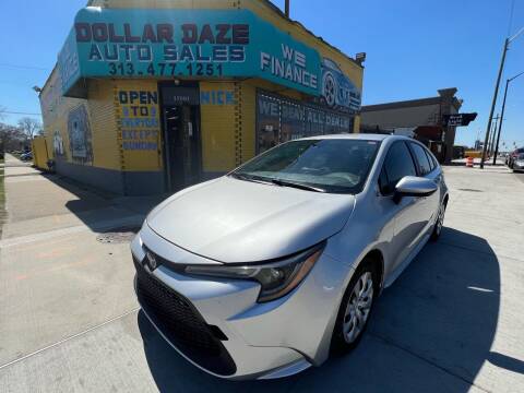 2020 Toyota Corolla for sale at Dollar Daze Auto Sales Inc in Detroit MI