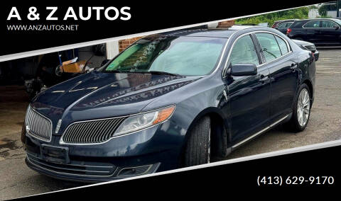 2013 Lincoln MKS for sale at A & Z AUTOS in Westfield MA