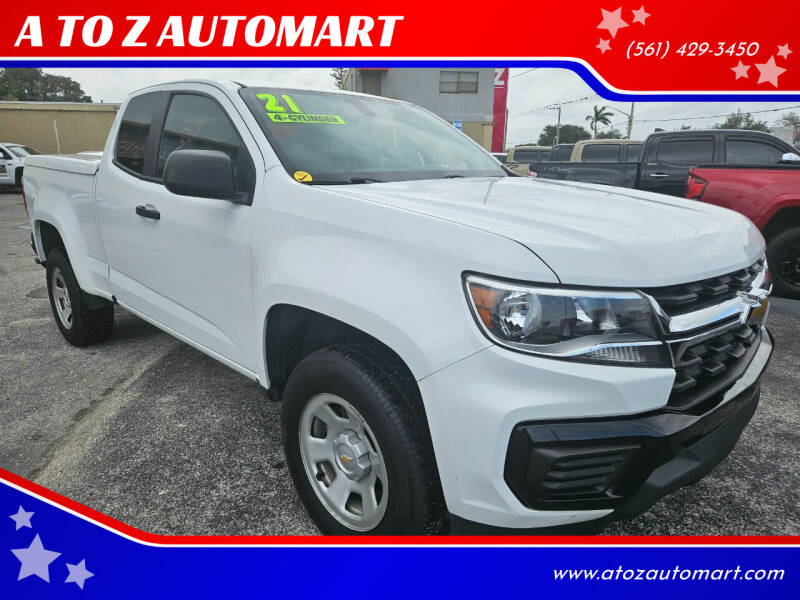 2021 Chevrolet Colorado for sale at A TO Z  AUTOMART in West Palm Beach FL