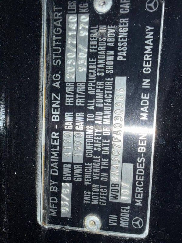 1985 Mercedes-Benz 380-Class