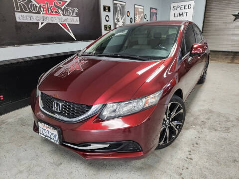 2013 Honda Civic for sale at ROCKSTAR USED CARS OF TEMECULA in Temecula CA
