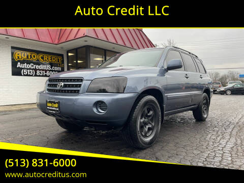 2003 Toyota Highlander for sale at Auto Credit LLC in Milford OH