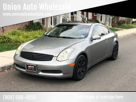 2005 Infiniti G35 for sale at Union Auto Wholesale in Union NJ