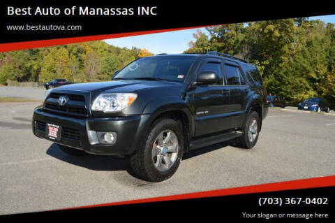 2006 Toyota 4Runner for sale at Best Auto of Manassas INC in Manassas VA