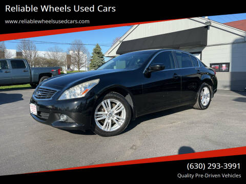 2013 Infiniti G37 Sedan for sale at Reliable Wheels Used Cars in West Chicago IL