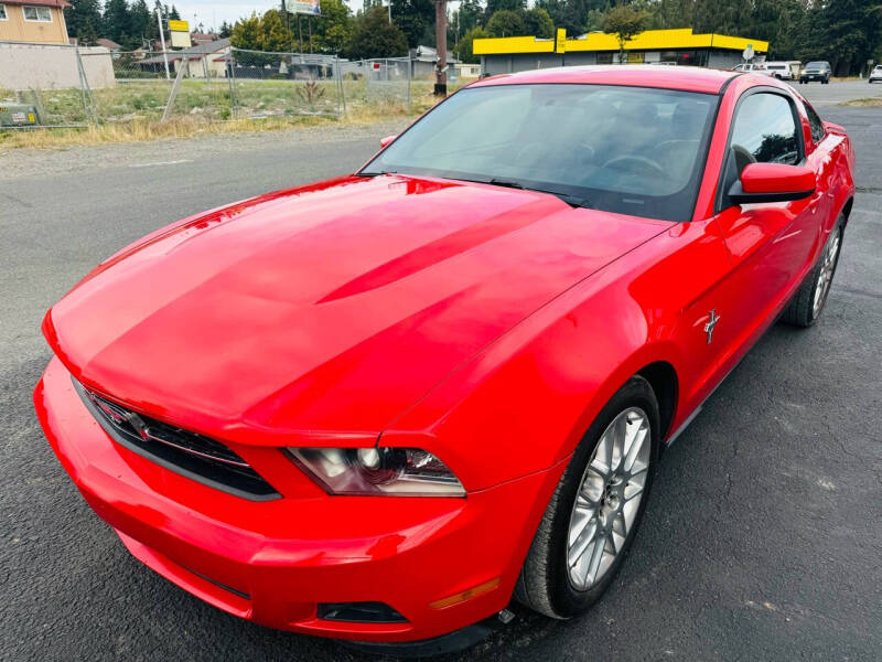 Used 2012 Ford Mustang V6 with VIN 1ZVBP8AM2C5268010 for sale in Tacoma, WA