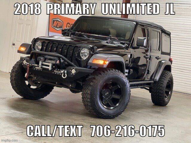 2018 Jeep Wrangler Unlimited for sale at PRIMARY AUTO GROUP Jeep Wrangler Hummer Argo Sherp in Dawsonville GA
