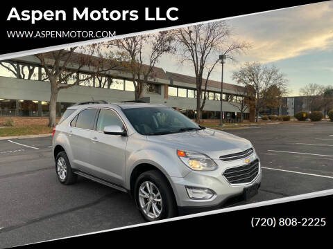 2017 Chevrolet Equinox for sale at Aspen Motors LLC in Denver CO