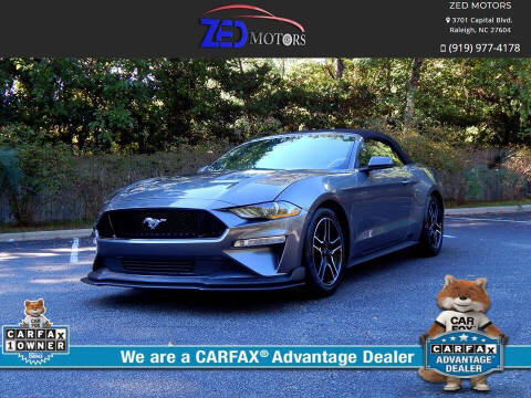 2021 Ford Mustang for sale at Zed Motors in Raleigh NC