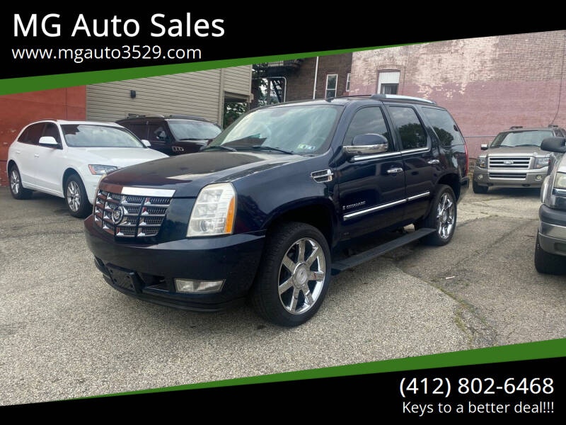 2008 Cadillac Escalade for sale at MG Auto Sales in Pittsburgh PA