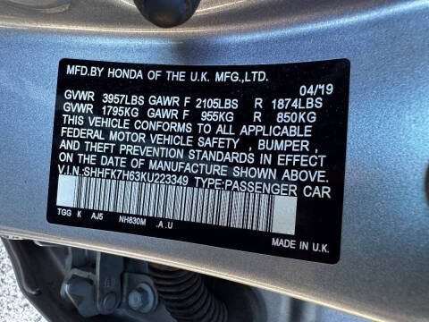2019 Honda Civic EX