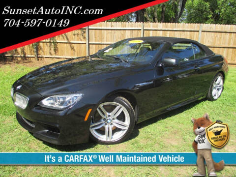 2015 BMW 6 Series for sale at Sunset Auto in Charlotte NC