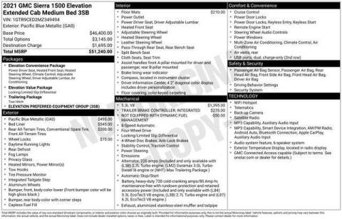 2021 GMC Sierra 1500 Elevation