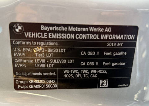 2019 BMW X3 sDrive30i