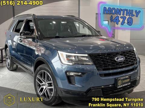 2018 Ford Explorer for sale at LUXURY MOTOR CLUB in Franklin Square NY
