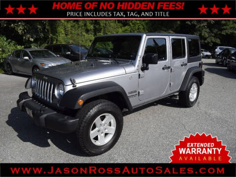 2017 Jeep Wrangler Unlimited for sale at Jason Ross Auto Sales in Burlington NC