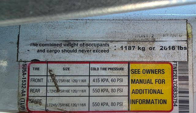 2012 Ford E-Series E-250