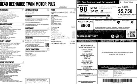 2024 Volvo XC40 Recharge Twin Plus