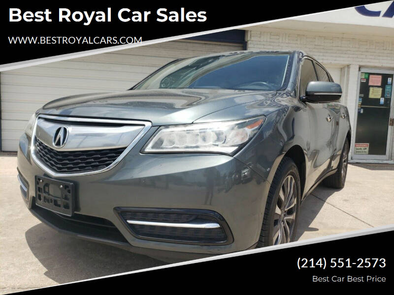 2015 Acura MDX for sale at Best Royal Car Sales in Dallas TX