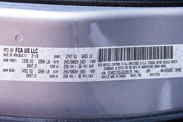 2018 Chrysler Pacifica Touring Plus