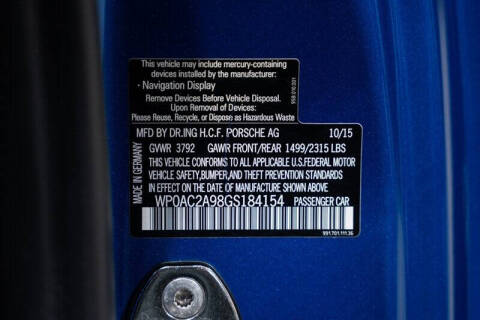 2016 Porsche 911 GT3