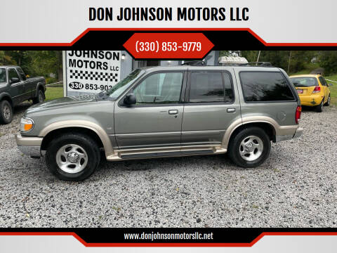 2000 Ford Explorer for sale at DON JOHNSON MOTORS LLC in Lisbon OH