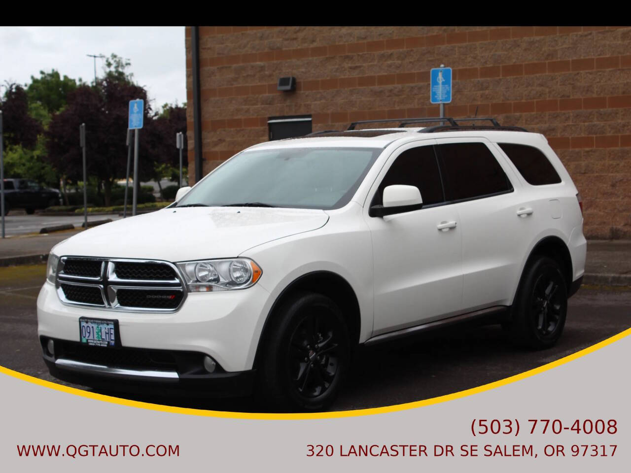 White 2012 Dodge Durango SXT AWD SXT 4dr SUV 28