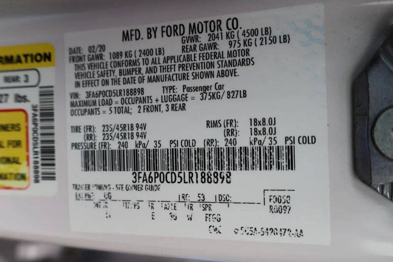 2020 Ford Fusion SEL