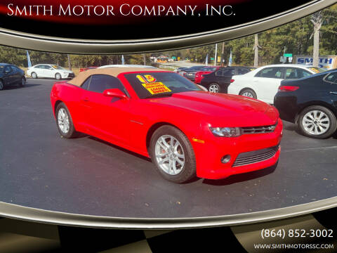 2015 Chevrolet Camaro for sale at Smith Motor Company, Inc. in Mc Cormick SC