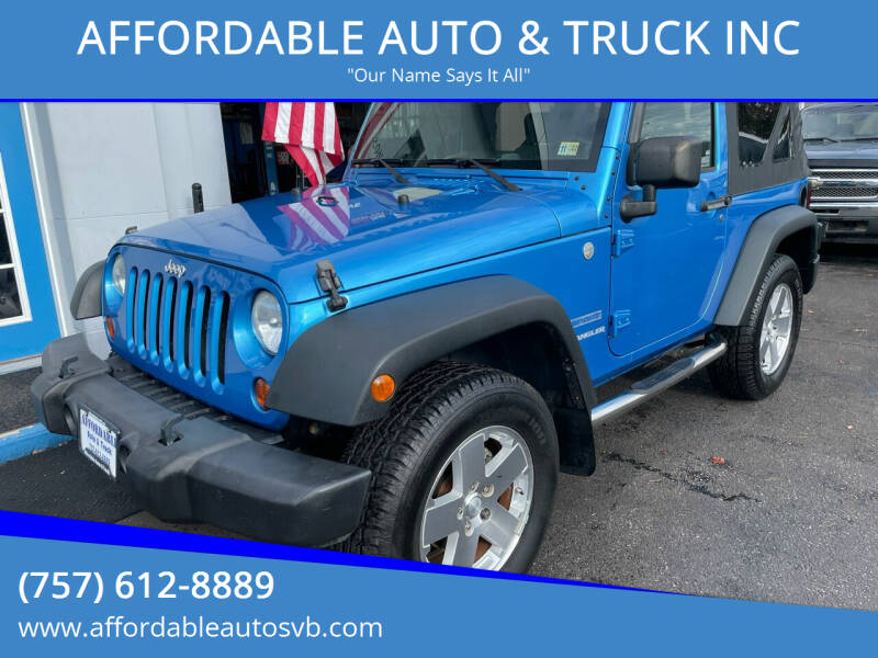 2010 Jeep Wrangler for sale at AFFORDABLE AUTO & TRUCK INC in Virginia Beach VA