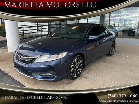 2016 Honda Accord for sale at MARIETTA MOTORS LLC in Marietta OH