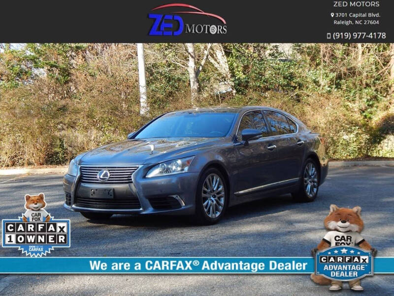 2013 Lexus LS 460 for sale at Zed Motors in Raleigh NC