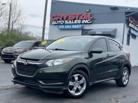 2016 Honda HR-V for sale at Crystal Auto Sales Inc in Nashville TN