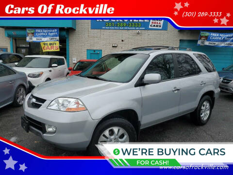 2003 Acura MDX for sale at Cars Of Rockville in Rockville MD