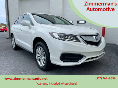 2016 Acura RDX for sale at Zimmerman's Automotive in Mechanicsburg PA