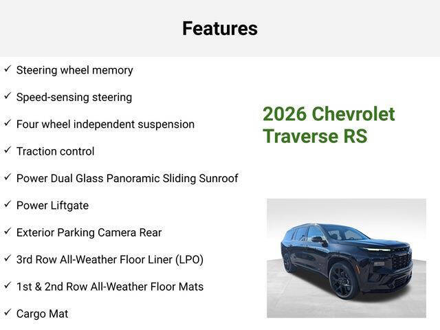 2026 Chevrolet Traverse RS