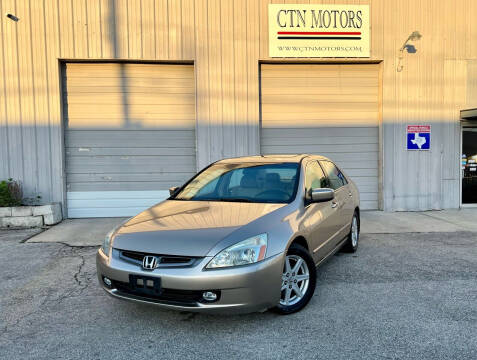 2004 Honda Accord for sale at CTN MOTORS in Houston TX