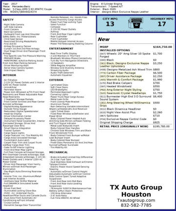 2017 Mercedes-Benz S-Class AMG S 63