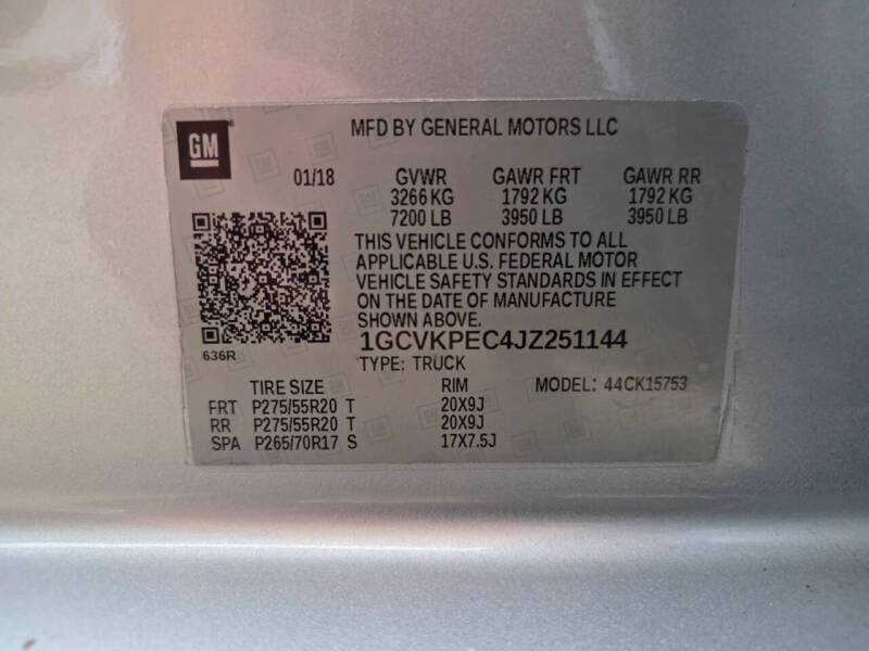 2018 Chevrolet Silverado 1500 Custom