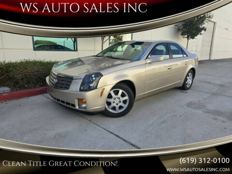 2005 Cadillac CTS for sale at WS AUTO SALES INC in El Cajon CA