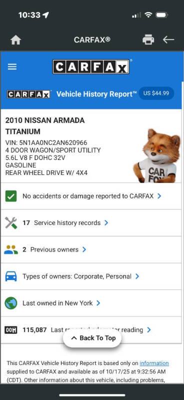 2010 Nissan Armada Titanium