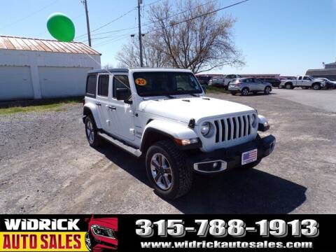 2020 Jeep Wrangler Unlimited for sale at Widrick Auto Sales in Watertown NY