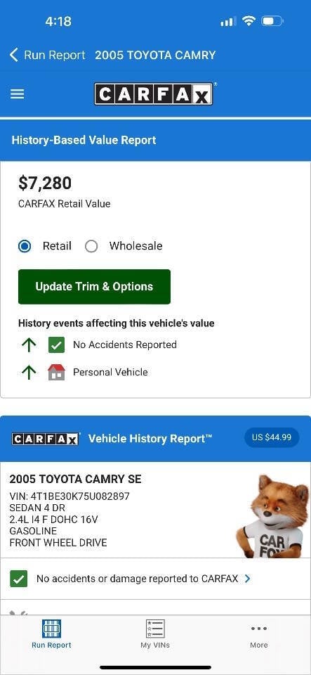 2005 Toyota Camry for sale at First Choice Auto Center LLC in Cincinnati, OH